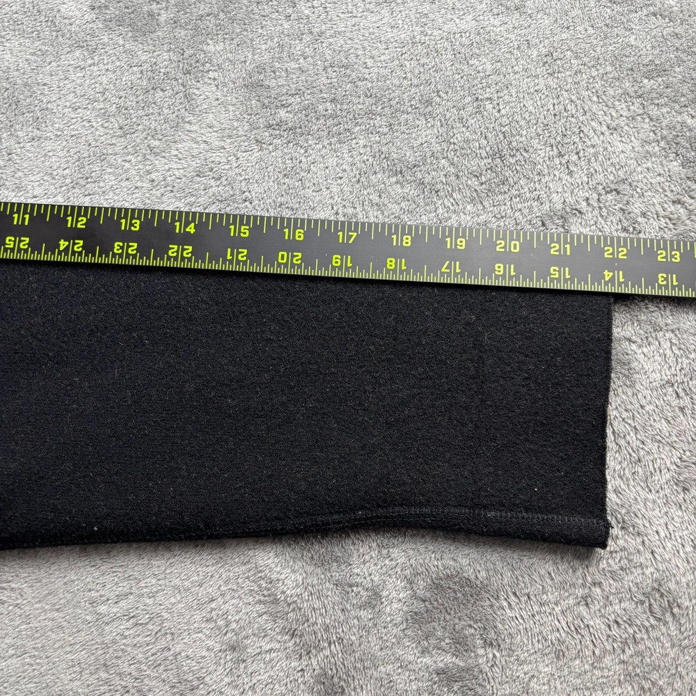 Lauren Ralph Lauren Jacket Womens Small Petite Black Wool Knit Hooded Full Zip - Picture 9 of 10